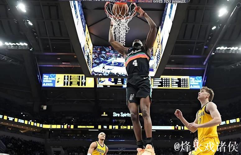 福克斯24+7西亚卡姆23+9 马刺力克步行者迎11连败 福克斯24+7西亚卡姆23+9 马刺力克步行者迎11连败